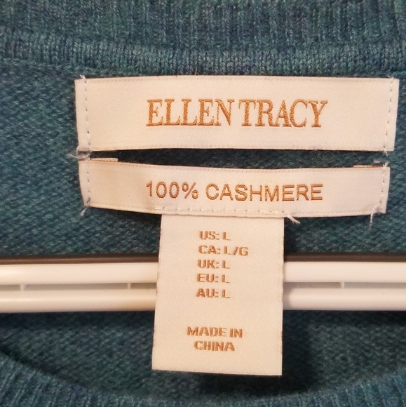 Ellen Tracy, Crewneck,  Cashmere Sweater, Large - Picture 5 of 5